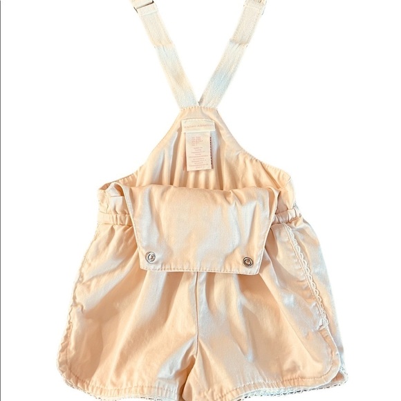 RACHEL ASHWELL - BABY GIRLS SHORTS OVERALLS BLUSH COLOR SIZE 12 MONTHS - Picture 4 of 9